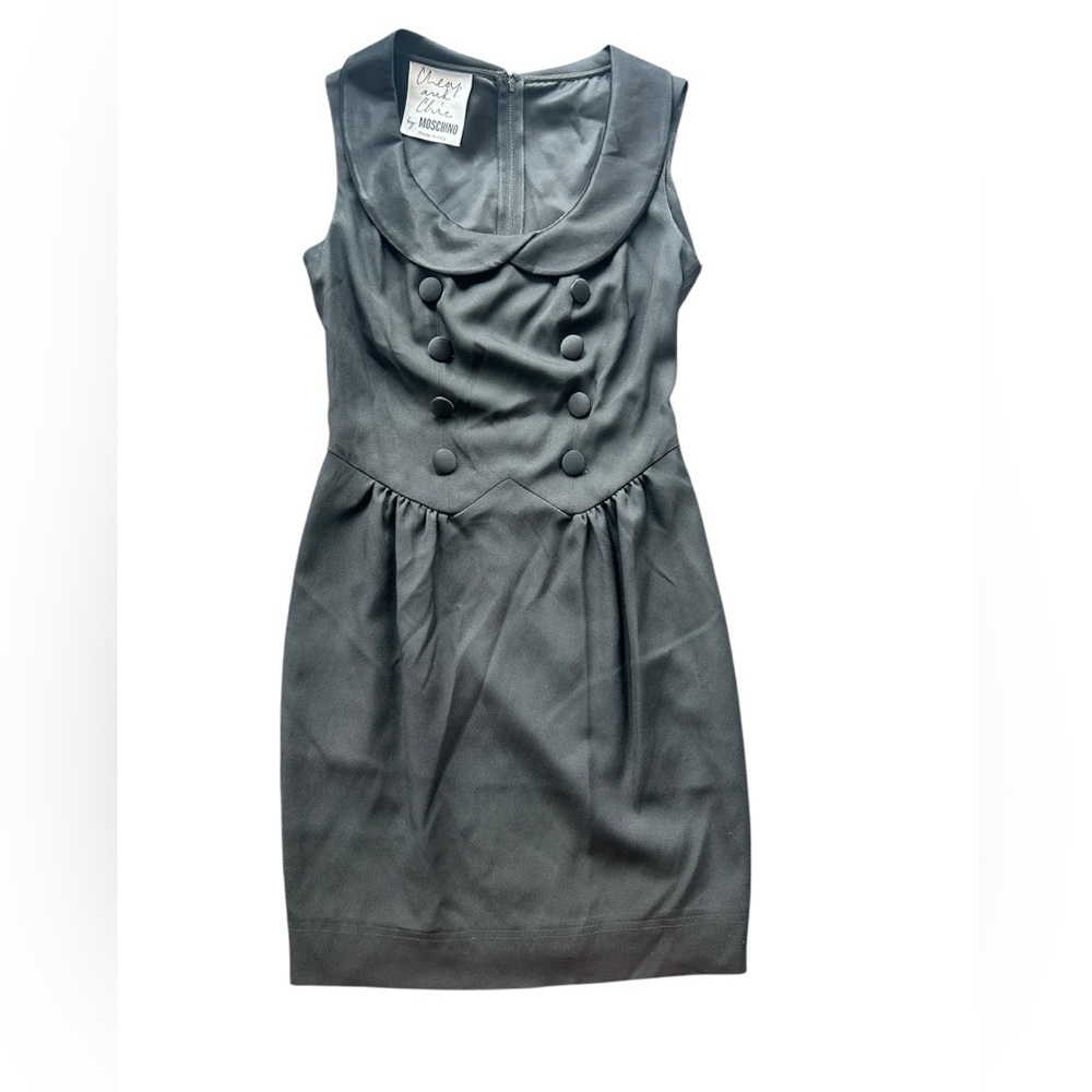 Moschino Cheap and Chic Black Double-Breasted‎ Mini Dress